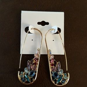 Multi-stone Pierced Earrings